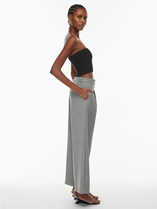 Aritzia Babaton Sculpt Knit Cropped Tube Top Black Medium - Picture 4 of 10